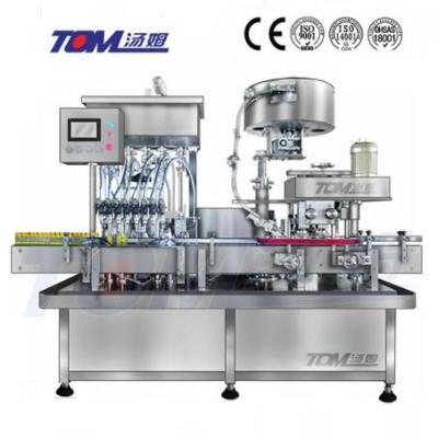 China 2000BPH Monobloque de rellenos 100ml-1L máquina de tapón lineal en venta
