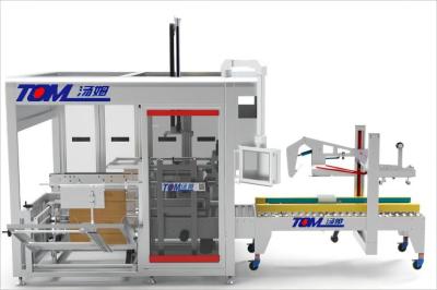 China All In One Monoblock Filler Capper Machine 6-8 Cartons / Minute Carton Opening Machine for sale
