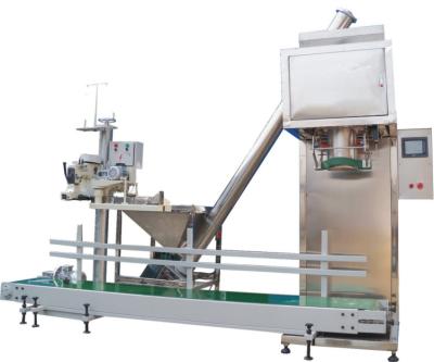 China Semi Automatic Pesticide Packaging Line 5-25kg PLC Controlled Powder Packing Machine for sale