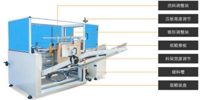 China Fully Automatic PLC Controlled Carton Erecting Machine for sale