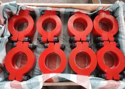Chine Connecteur rouge de bride de hub des garnitures No.5 de tête de puits pour la connexion de sécurité à vendre