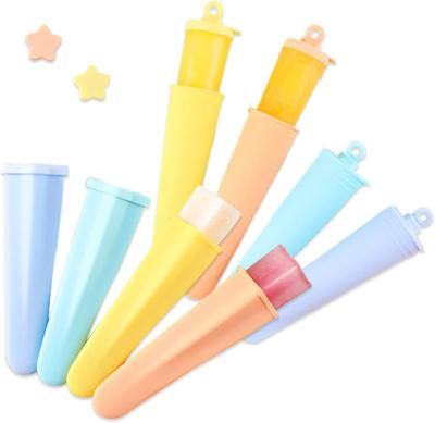 China Practical Harmless Silicone Icy Pole Moulds , FDA Silicone Push Up Ice Lolly Moulds for sale