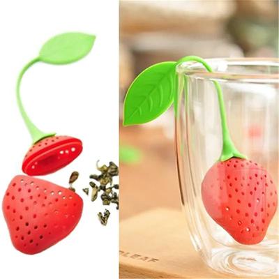 China Lightweight Silicone Tea Strainer Infuser Multicolor Harmless for sale