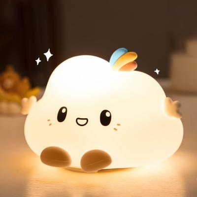 China Silicone Baby Night Light Lamp Rechargeable Kids Night Light For Bedroom for sale