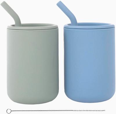 China Dauerhafte Sippy-Schale Silikon BPA freie, wasserundurchlässige Silikon-Trainings-Schalen zu verkaufen