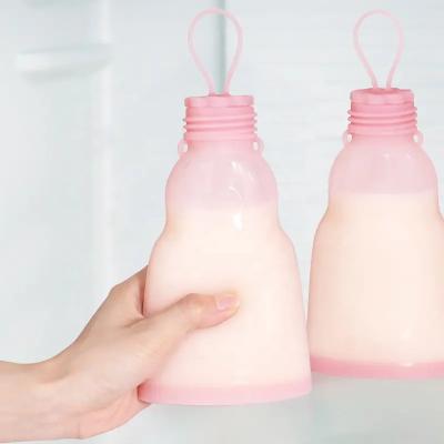 Cina Borse portatili del latte materno del silicone, contenitori di stoccaggio lavabili del latte materno del silicone in vendita
