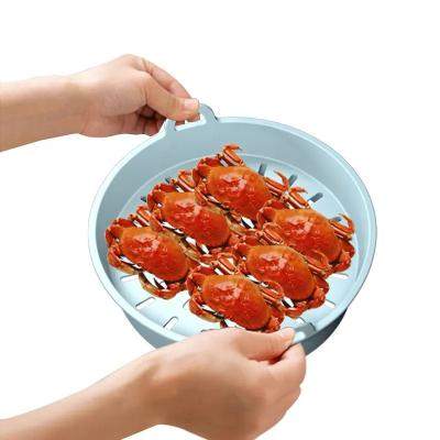 China Tasteless Practical Silicone Kitchen Product Food Steamer Nontoxic for sale