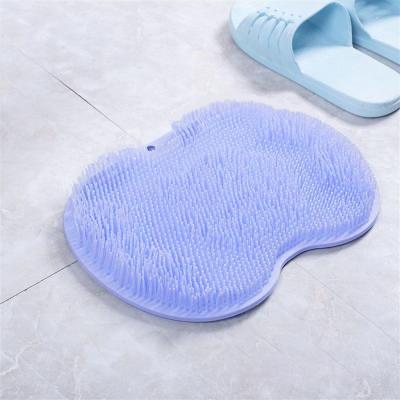 China Nontoxic Anti Slip Silicone Foot Brush Odorless Silicone Shower Foot Scrubber for sale