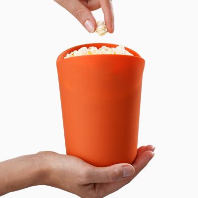 China Fashion Collapsible Silicone Popcorn Popper Dishwasher Safe for sale