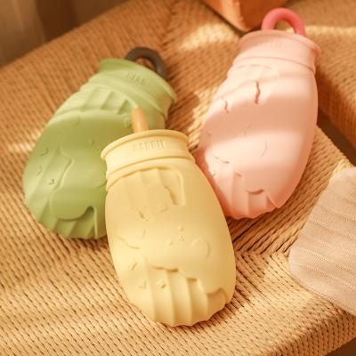 China Large Classic BPA Free Silicone Hot Water Bag For Neck Shoulder And Hand Feet Warmer for sale