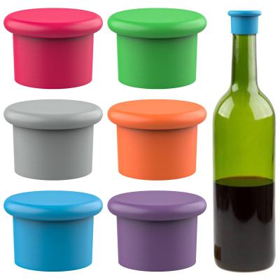 China Silicone Wine Stoppers Reusable Beer Bottle Cover Wine Bottle Stopper Wine Saver Wine Gifts Sealer Covers Easy To Clean for sale
