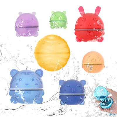 China Reusable Water Balloons Refillable Water Bomb Soft Silicone Water Balls Quick Fill & Self-Sealing for sale