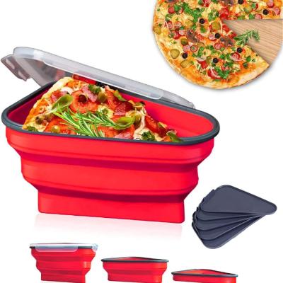 China The Perfect Pizza, Reusable Pizza Storage Container, Serving Trays, Free Adjustable Pizza Slice Container to Organize for sale