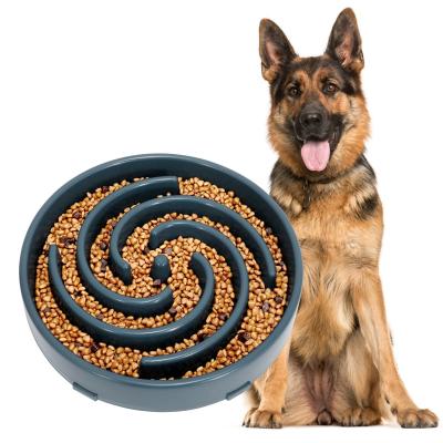 China Slow Feeder Dog Bowls For Large Dogs Anti-Chocking Slower Feeder Dog Puzzle Bowl Pet Slow Eating Interactive Bloat Stop for sale