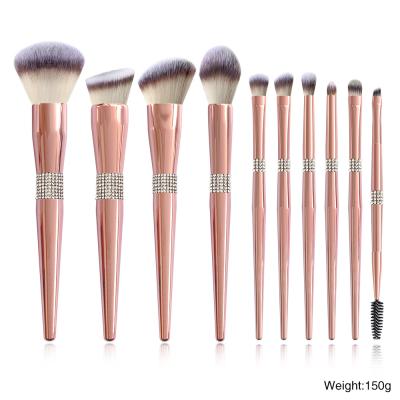 China Custom Label Fluffy Makeup Brush Set 14pcs With OPP Bag for sale
