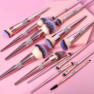 China Double Head Make Up Brushes Set Wood Handle For Eyeshadow Foundation for sale