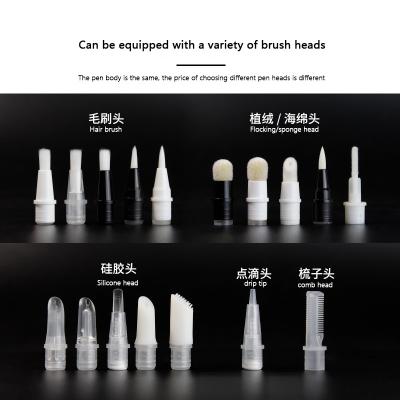 China Paquete plástico del aceite del bálsamo de la barba de la herramienta de la preparación de la barba de la botella del OEM con el cepillo en venta
