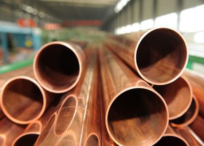 China Mirror Polished Copper Nickel Pipe , Thin Wall Nickel Plated Copper Tubing , C12200 for sale