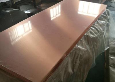 China 1000- 2200mm Width Thin Copper Sheets , Hot Rolled Copper Sheet Plate for sale