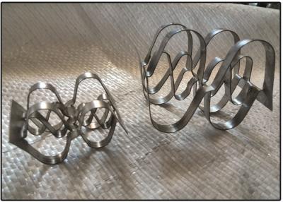 China Anillo estupendo de la conjugación del metal del doble del anillo de Raschig del metal con alta eficacia de separación en venta