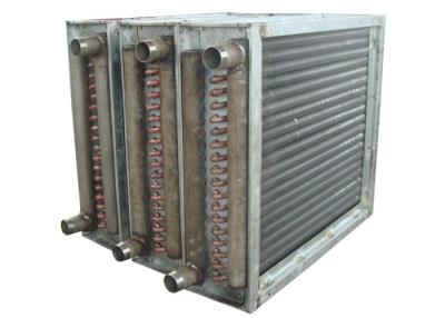 China 3 - refrigerador de aire del tubo de aleta del cobre del equipo del cambiador de calor de la echada de la aleta de 25m m en venta