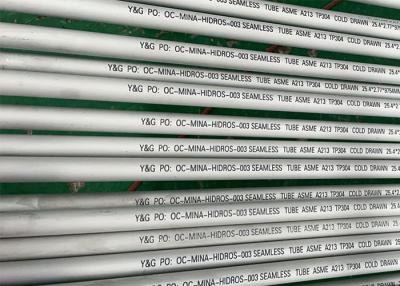 China Tubulação de aço inoxidável sem emenda de Astm 304 304l 2.5mm à venda