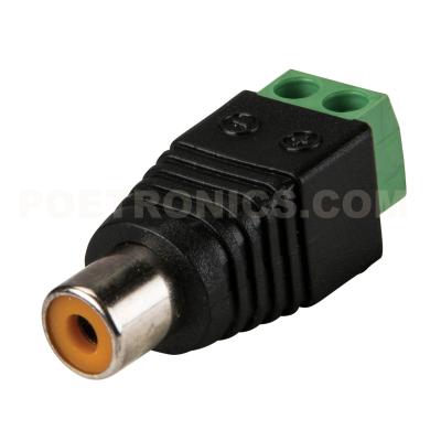 China RCA-FC  RCA(Phono) Female Socket to Screw Terminals Connector for AV Cable for sale