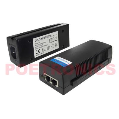 China POE-PSE01GF Gigabit 15.4W IEEE802.3af POE Injector with Built-in Power for sale
