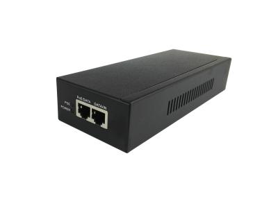 China PSE65W 48Vdc 65W POE Injector IEEE802.3af/at Gigabit with metal enclosure for sale