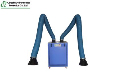 China 55db Noise Two Suction Arms Mobile Welding Fume Extractor for sale