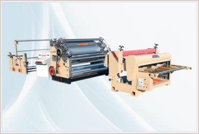 China Single Facer Corrugating Line, Mill Roll Stand + Single Facer + Rotary Cutter for sale