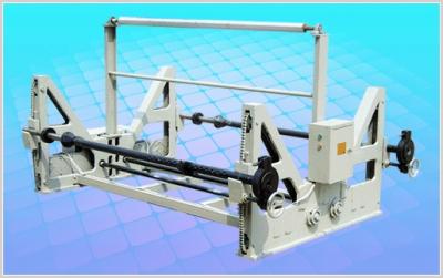 China Shaft type Mill Roll Stand, Two Kraft Paper Reel, Manual or Eletrical Lift-down for sale