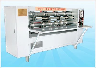 China Thin Blade Slitter Scorer, Rotary Slitting + Scoring, Auto Feeder or electrical adjust as option for sale