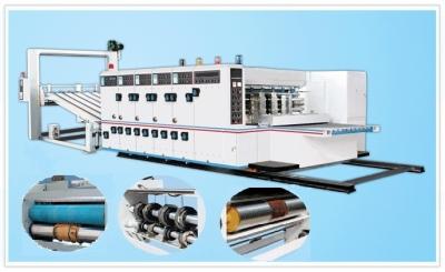 China Automatic Flexo Printer Slotter Die-cutter Stacker, Automatic Back-kick Feeding for sale