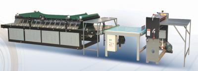 China Manual Flute Lamination Machine, Single Faced Corrugated Sheet + Surface Paper for sale