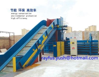 China Autoamtic Horizontal Hydraulic Baler Machine, for Waste Cardboard, Carton Box, etc. for sale