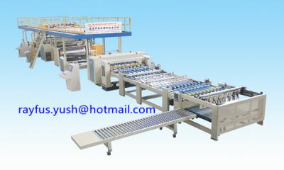 China High-Speed 2-Ply Corrugator Line, Single Faced Corrugated Cardboard Making Machine for sale