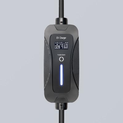 China 32A 250V Type1 Portable  EV Charger 7KW Plug And Play Home Charging Point for sale