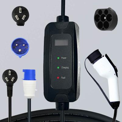 China IEC 62196-2 Type 2 Car Charger 3.5kw 16A Mobile EV Charging Station for sale