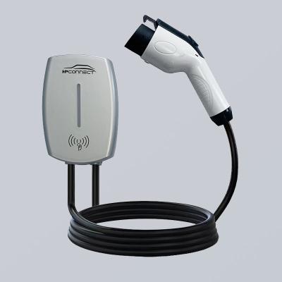 China CCS1 Type 1 Car Charger LED 7kW 32A AC Wall Mounted EV Charger Dustproof for sale