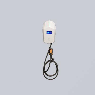 China GB/T Home Wallbox Charger 7kW AC Electric Car Charger With 4.3 Inch LCD Display for sale