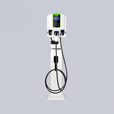 China Commercial Smart CCS2 RFID 7kW Wall Mounted EV Charger Power Metering for sale