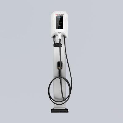 China CCS2 Type 2 IP54 Floor Mounted EV Charger 7kW 32A Single Gun for sale