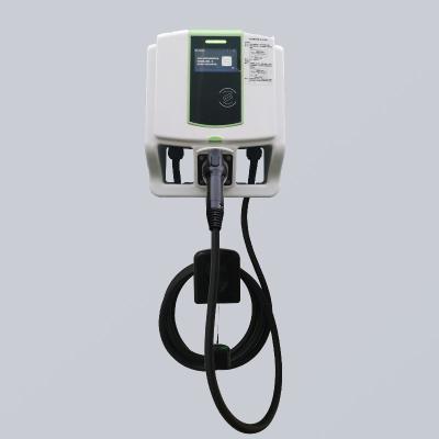 China 7kW 220V Screen Display IC Card Floor Mounted EV Charger Home Use for sale