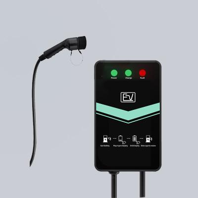 China 5M Cable Length Floor Mounted EV Charger with Type 2 Charging Interface for sale