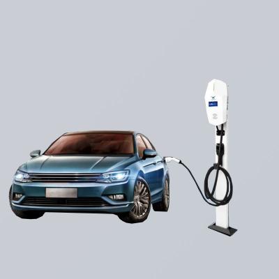 China Three Phase 21kW Fast AC Car Floor Mounted EV Charger 4.3 Inch LCD Screen for sale
