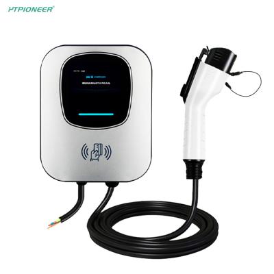 China Display Screen IP65 IK10 AC Wall Mounted EV Charger Can Be Put In The Car for sale