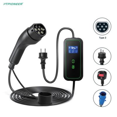 中国 3.5kW 16A Small Size Multi-Function Portable EV Charger Station With Indicator Light 販売のため