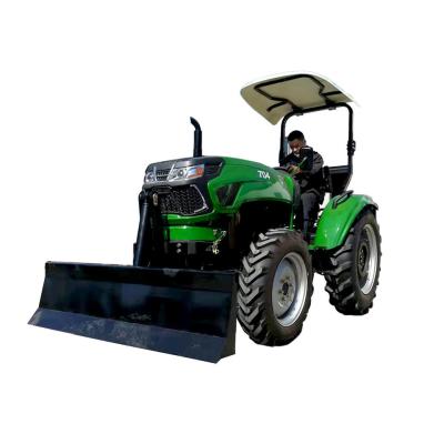 China 70HP Front Loader Trailer Four Wheel Tractor With Agricultural Machinery Parts for sale