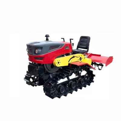 China Tractor de correa eslabonada agrícola 4WD 25 HP Mini Tractor With Farming Implements en venta